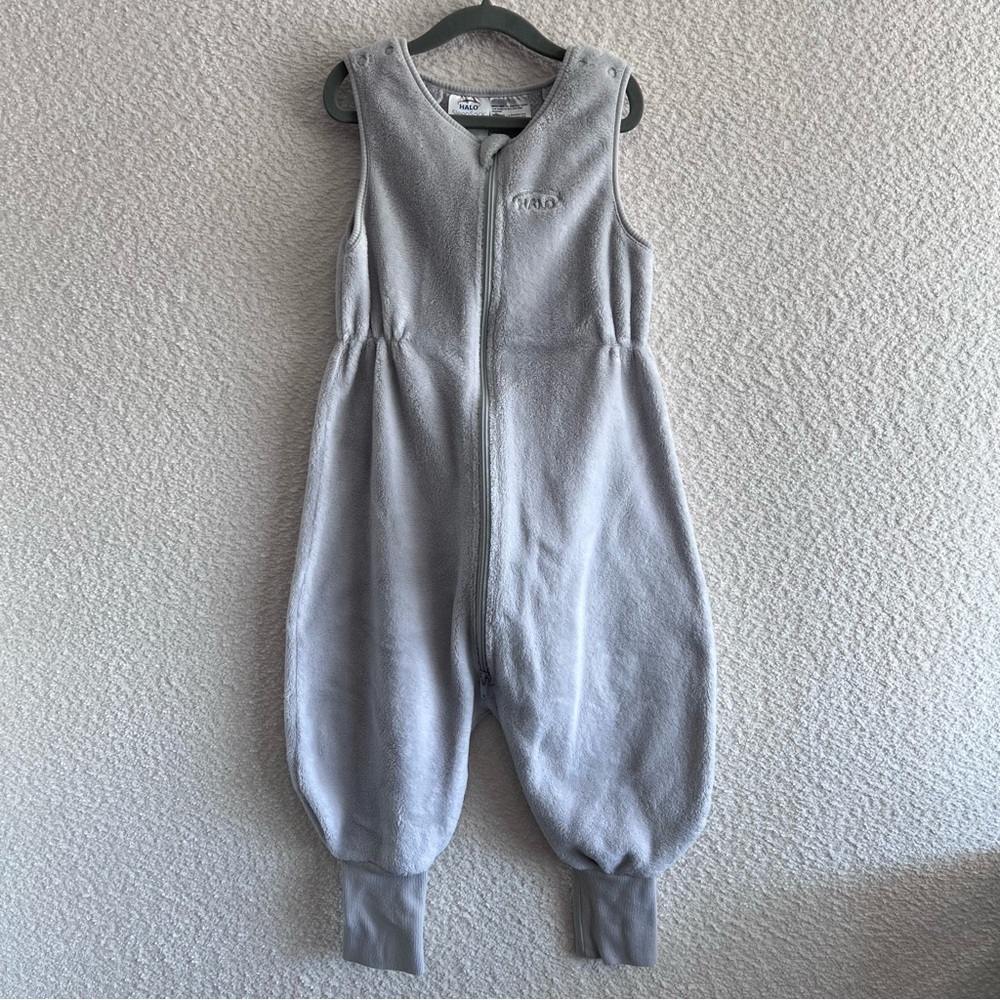 Halo Sleepsack Toddler‎ Luxe Fleece Walker Sleep Sack Gray Size 3T